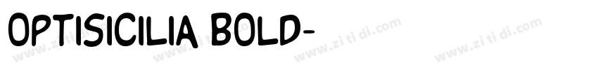 OPTISicilia Bold字体转换